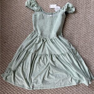 NEW Hollister Light Green S Dress Smocked